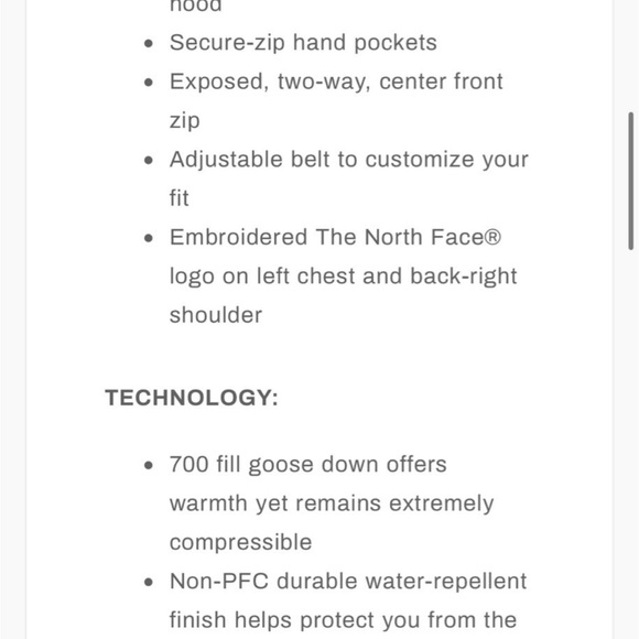 The North Face Women's Nuptse Belted Mid-Length Jacket - Picture 8 of 14